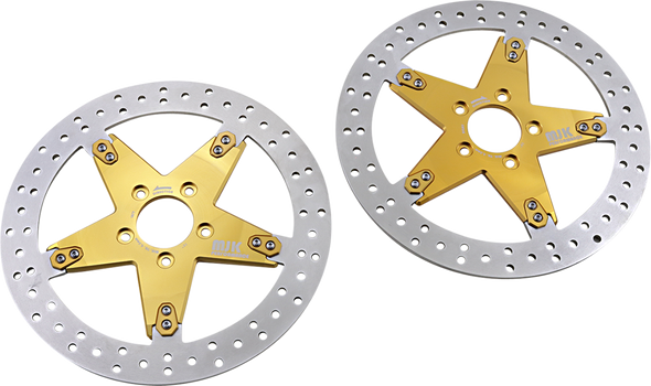 MJK PERFORMANCE Star Brake Rotor - 13" - Gold P-4654