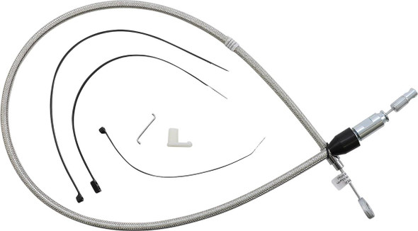  MAGNUM SHIELDING Polished Stainless Quick Connect Upper Clutch Cable 52344HE 