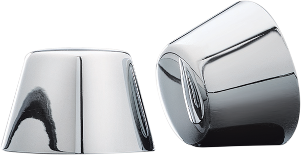 KURYAKYN Axle Nut Cover - Smooth - Chrome - Front KUR1201
