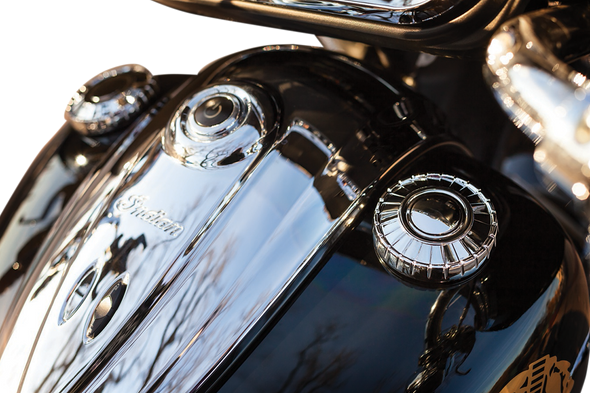 KURYAKYN Aztec Fuel Cap - Chrome - Indian 7387