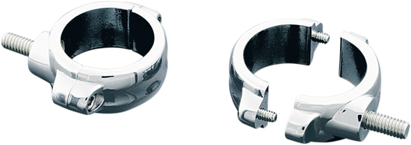 KURYAKYN Fork Mount Clamps - 54-58 mm - Chrome 2275