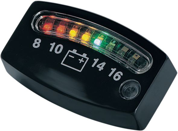 KURYAKYN LED Battery Gauge - Black - 2" x 3/4" x 3/16" KUR4218