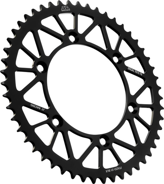  JT SPROCKETS Rear Sprocket - Black - 51 Tooth - Yamaha JTA251.51BLK 
