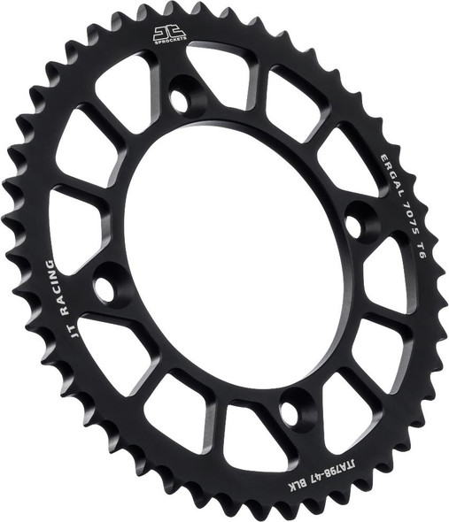  JT SPROCKETS Rear Sprocket - Black - 47 Tooth - Suzuki/Yamaha JTA798.47BLK 