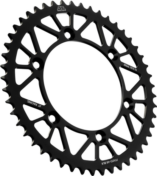  JT SPROCKETS Rear Sprocket - Black - 49 Tooth - Yamaha JTA251.49BLK 