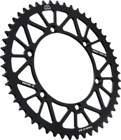  JT SPROCKETS Rear Sprocket - Black - 51 Tooth - Kawasaki JTA460.51BLK 