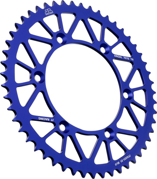  JT SPROCKETS Rear Sprocket - Blue - 51 Tooth - Yamaha JTA251.51BLU 