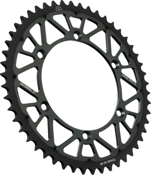  JT SPROCKETS Steel Rear Sprocket - Graphite - 50 Tooth JTX460.50GR 