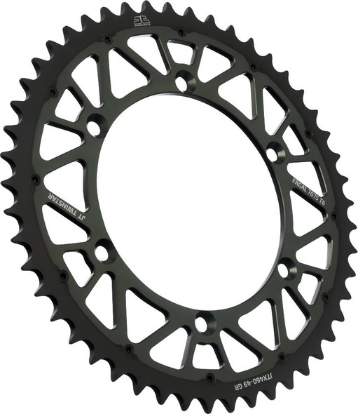  JT SPROCKETS Steel Rear Sprocket - Graphite - 49 Tooth JTX460.49GR 
