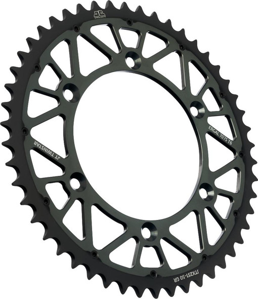  JT SPROCKETS Steel Rear Sprocket - Graphite - 50 Tooth JTX251.50GR 