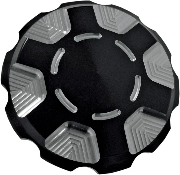  JOKER MACHINE Gas Cap - Techno - Black - Harley-Davidson 10-443B 