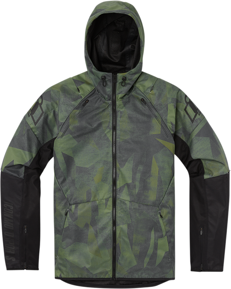 ICON Airform Battlescar* Jacket - Green - Medium 2820-5480