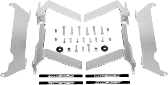 MOOSE RACING Radiator Braces - Silver - Yamaha 11-152