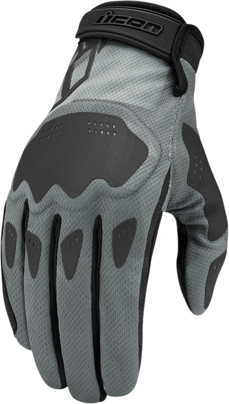 ICON Hooligan* Battlescar Gloves - Gray - 2XL 3301-4121