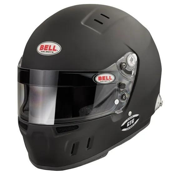 BELL HELMETS Bell Helmets GT6 Full Face Helmet Snell SA2025 FIA Approved Carbon Composite Flat Black Size 7-1/8 1341144 