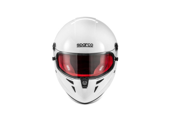 SPARCO Sparco Stealth Full Face Helmet FIA Approved Snell SA2025 X-Large White Red Lining BRH0007B0W090XL 