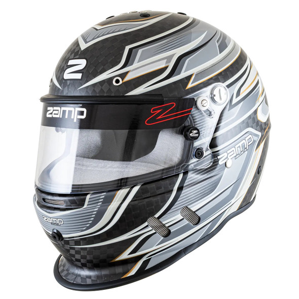 Zamp RZ-67D Full Face Helmet Carbon Fiber Fluorescent Gray X-Large H781C15XL