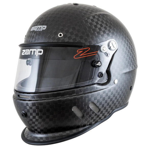 ZAMP Zamp RZ-67D Full Face Helmet Medium Matte Carbon Snell SA2025 Head and Neck Support Ready H781CBFM 