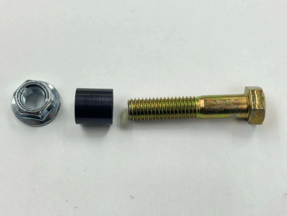 J J MOTORSPORTS 1/2" Shock Bolt with Spacer & Nut | Grade 8 | 2.25" Long 