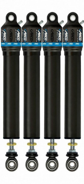 AFCO RACING PRODUCTS AFCO 86 Series IMCA Modified Shock Package - Premium Tacky/Wet Track Setup (4 Shocks) | Base Valve Firm Control for High-Bite Surfaces 