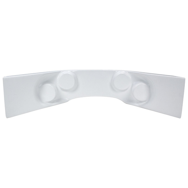 Fiberglass Curved Dash Panel White ALL23242