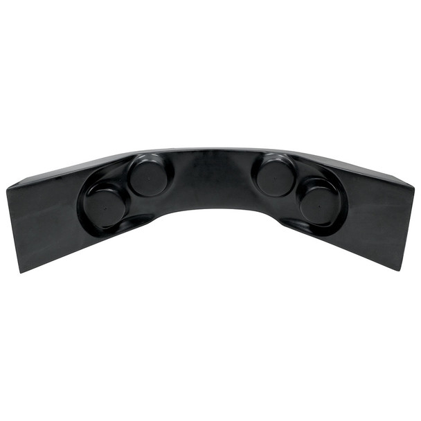 Fiberglass Curved Dash Panel Black ALL23243