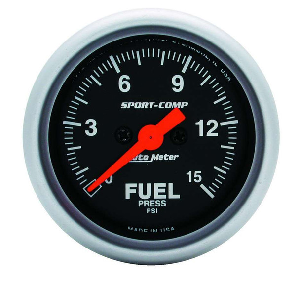 Sport Comp 2 1/16in Fuel 0-15 PSI Elec. ATM3361