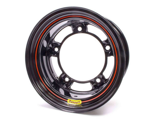 15x8 W/5 Black Spun  BAS58SR5