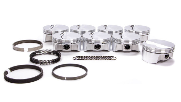 SBC F/T Piston Set w/Rings 4.030 Bore BTPBC1025-030-8