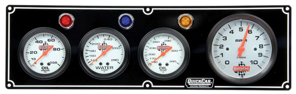 3-1 Gauge Panel OP/WT/OT w/3-3/8in Tach Black QRP61-67413