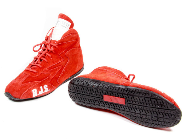 RJS Redline Shoe Mid-Top Red Size 5 SFI-5 RJS500020451