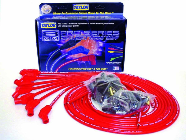 8mm Red Pro Wire 135 Deg  TAY70253