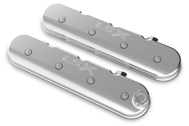 Holley LS Series Valve Covers w/LSX Logo HLY241-406