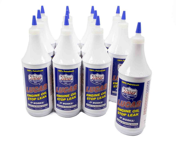 Lucas Oil Engine Oil Stop Leak 12x1 Quart LUC10278-12