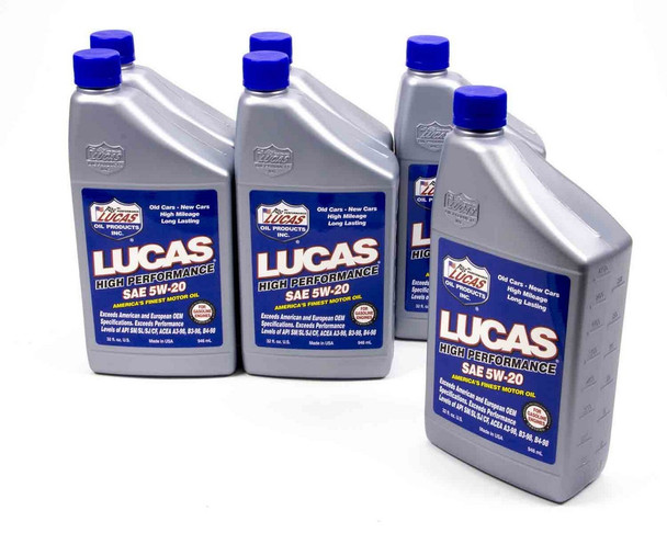 SAE 5w20 Motor Oil 6x1 Quart LUC10516-6 SAE 5w20 Motor Oil 6x1 Quart LUC10516-6