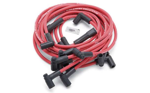 Max Fire Plug Wire Set SBC w/HEI 90 Degree Red EDE22713