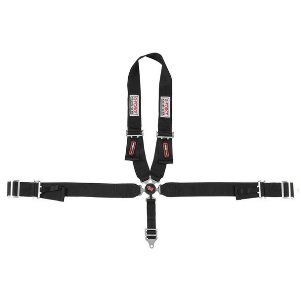 5pt Harness Camlock Black U Shoulder Pull-Dn GFR7140BK