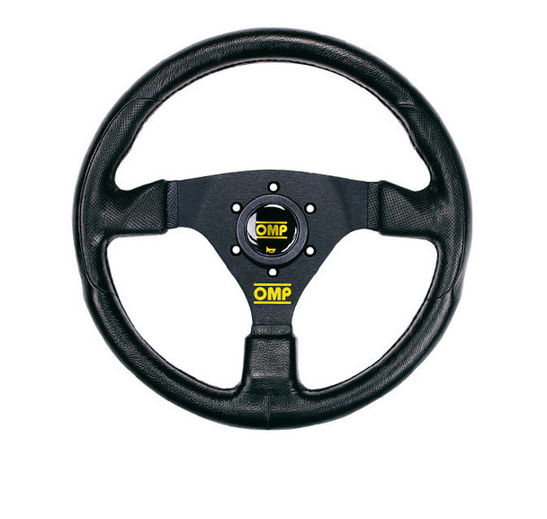 Racing GP Steering Wheel 3 Spoke 330mm Black OMPOD1981NN