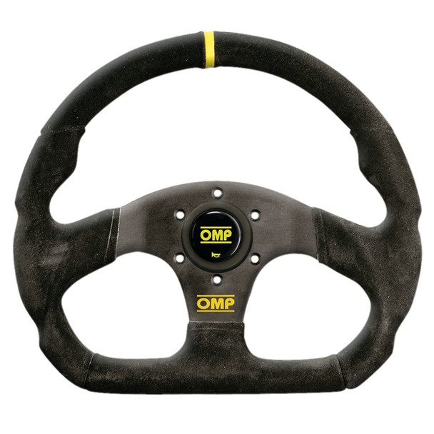 Super Quadro Steering Wheel Black Spokes Suade OMPOD1990NN