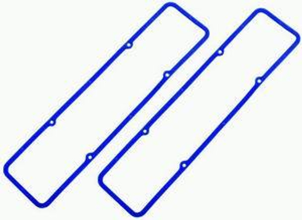 Blue Rubber SB Chevy Valve Cover Gaskets Pair RPCR7484X