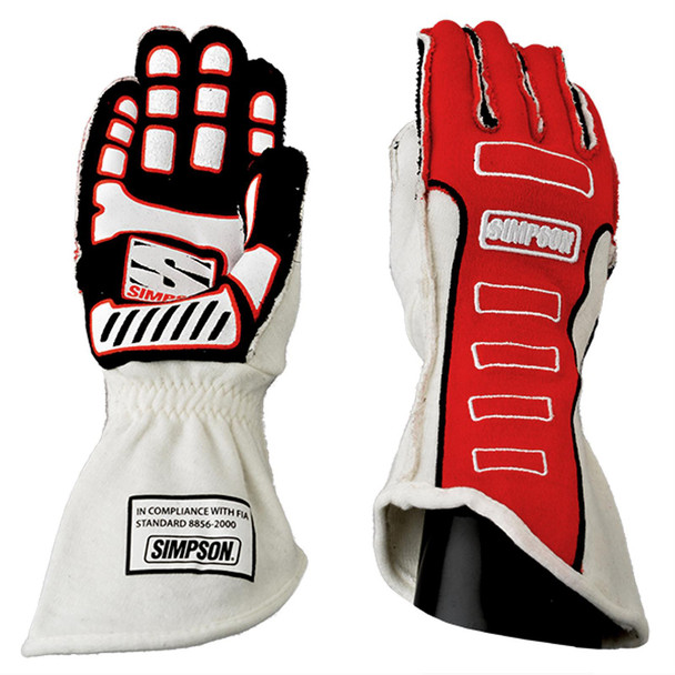 Competitor Glove Large Red Outer Seam SIM21300LR-O