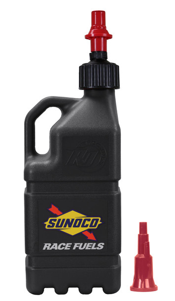 Black Sunoco Race Jug w/ Fastflo Lid & Vehicle SRJR7500BK-FF