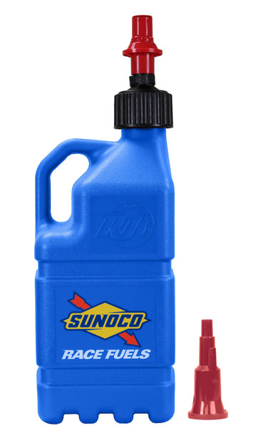 Blue Sunoco Race Jug w/ Fastflo Lid & Vehicle SRJR7500BL-FF