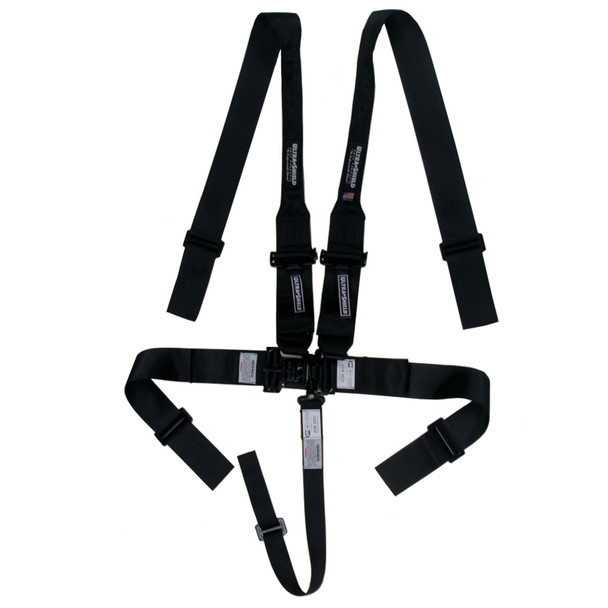 Harness 5pt Black HANS Shoulder 3in Pull-Down ULTHB22001H