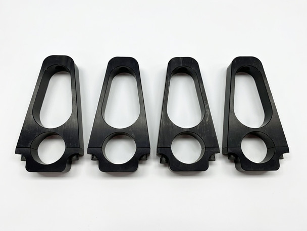 Hood Pin Mounts 4.5" x 1.5" Clamp-On Bolt for Dirt Late Model Modified IMCA