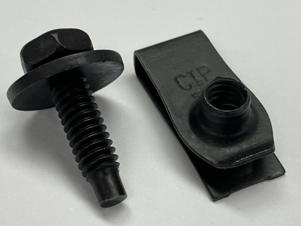 Body Bolt 1/4 with Clips