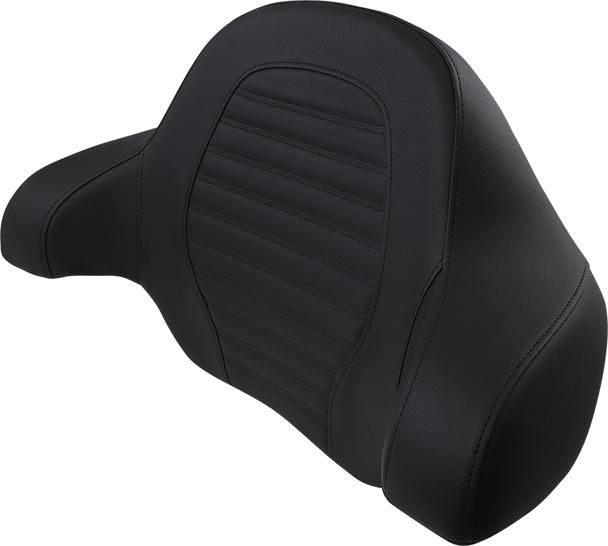 SADDLEMEN Tour-Pak® Backrest Pad - Roll Pleat Slim Seat - Black 814-07-TPACK-RP