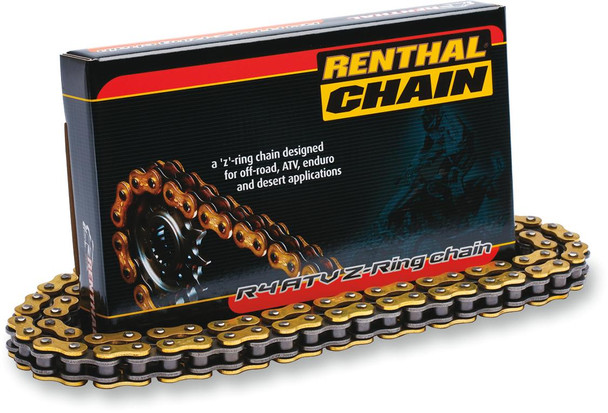 RENTHAL Renthal 520 R4 ATV Z-Ring Chain 100 Links Gold C302 