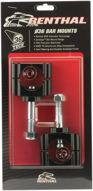 RENTHAL Renthal 36Tech Bar Mount 0mm Offset for Fatbar36 CL052 