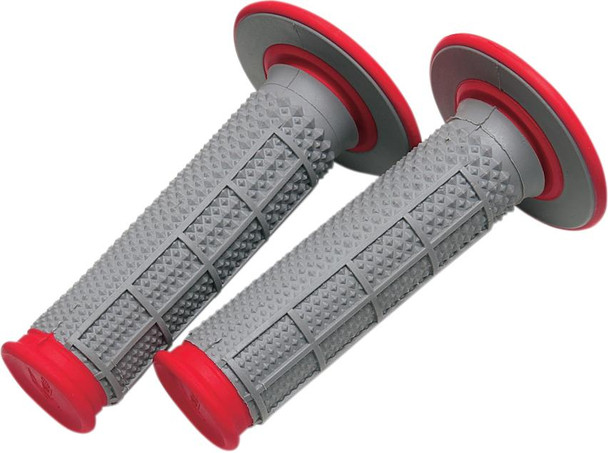 RENTHAL Renthal Tapered Dual-Compound Grips Red 7/8" Twist Throttle G163 